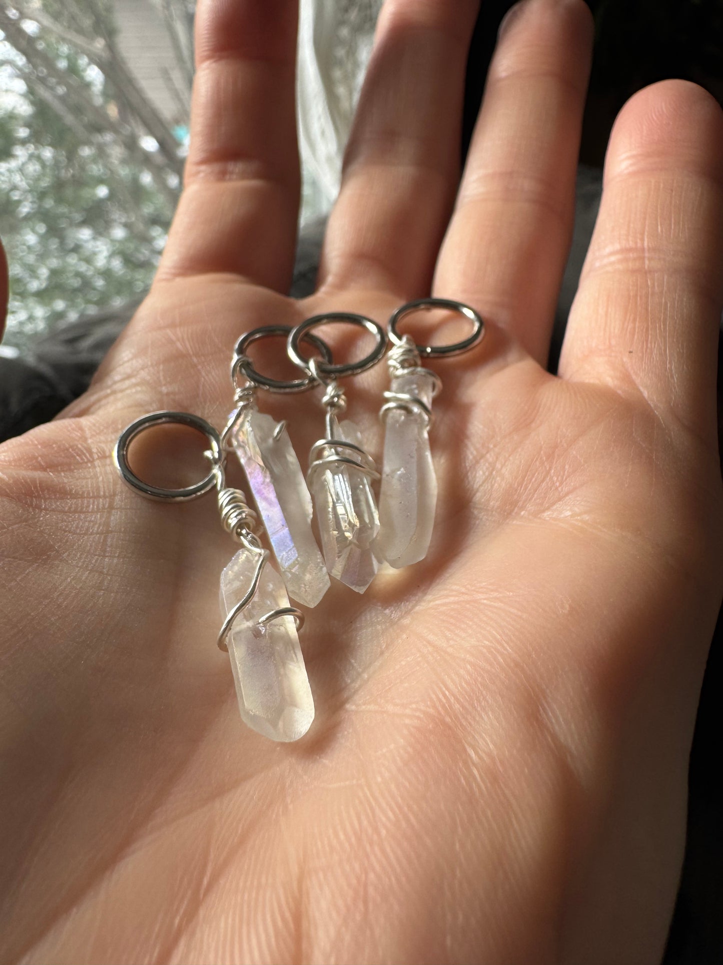 Quartz Crystal Knitting Stitch Marker