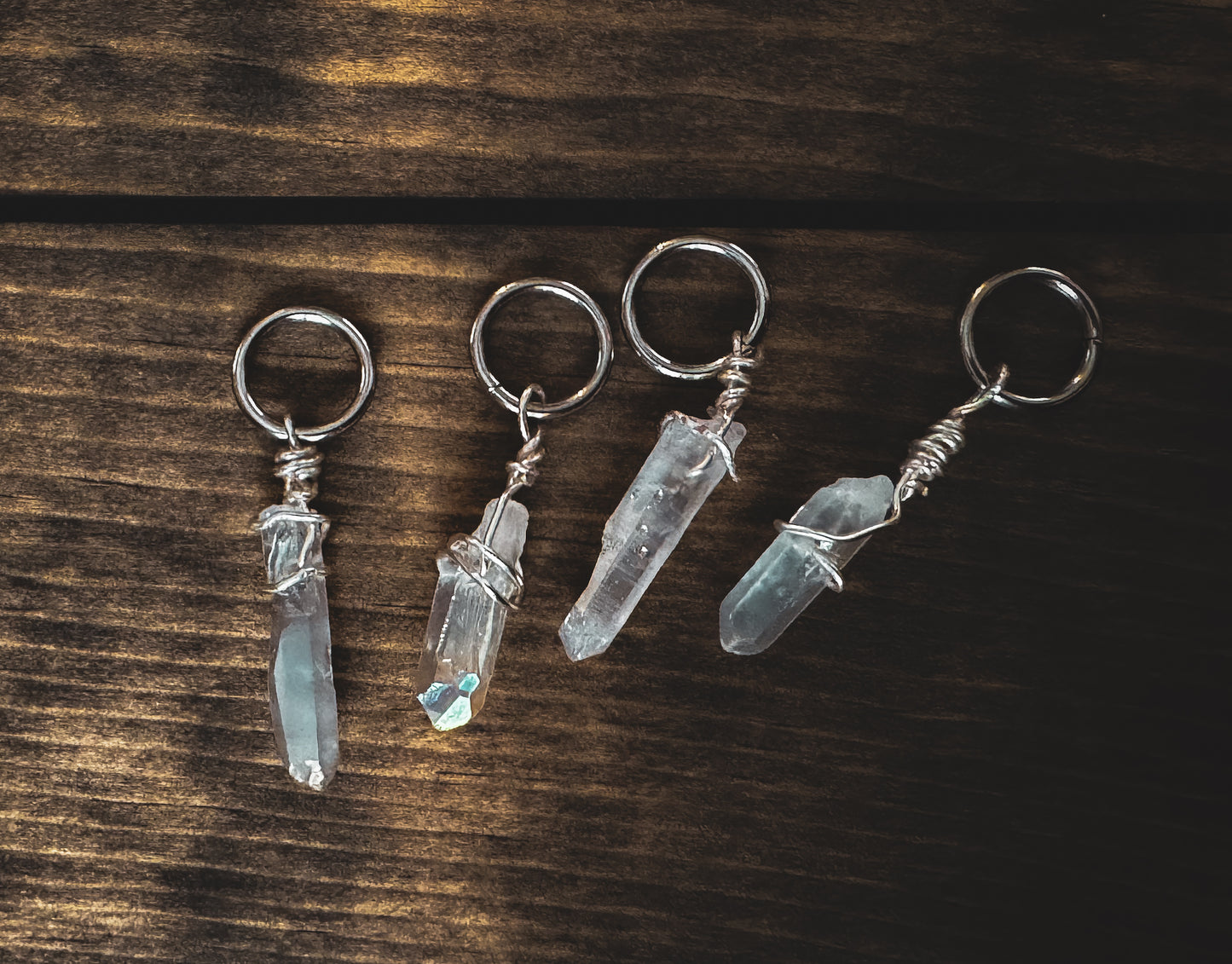 Quartz Crystal Knitting Stitch Marker