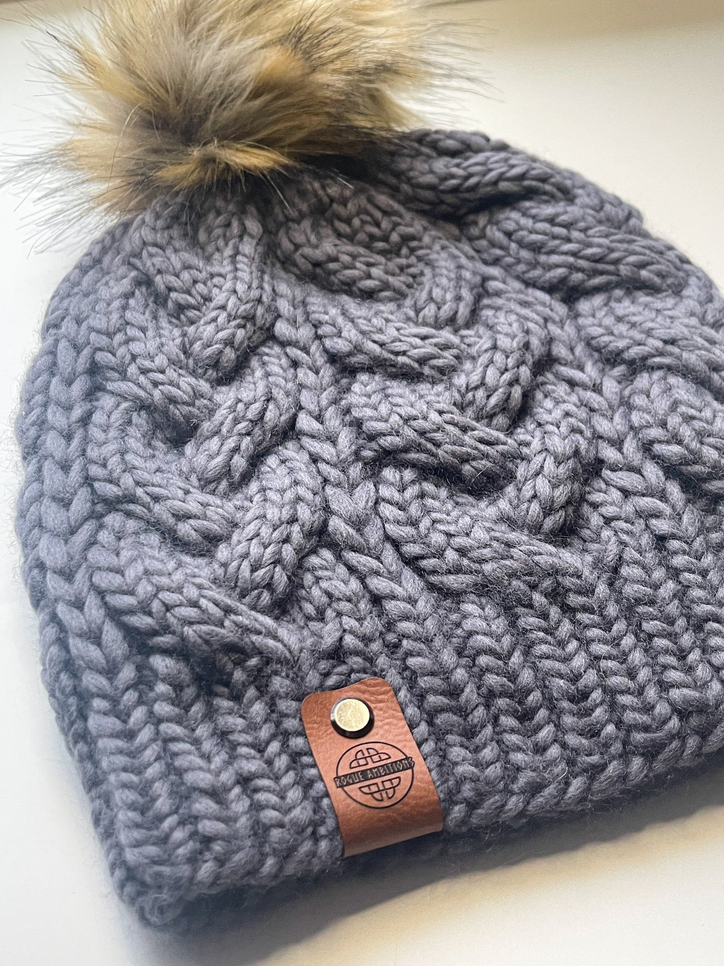 Delta Cable Beanie - Italian Imported Merino Wool