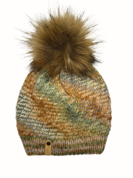 Skipping Stones Beanie - Indie Dyed Merino Wool