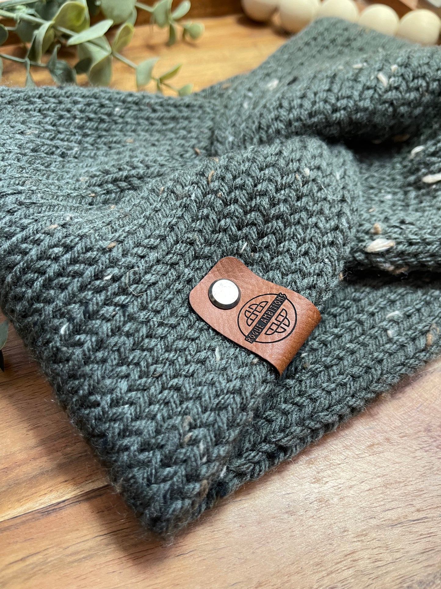 Acrylic Tweed Ear-Warmer