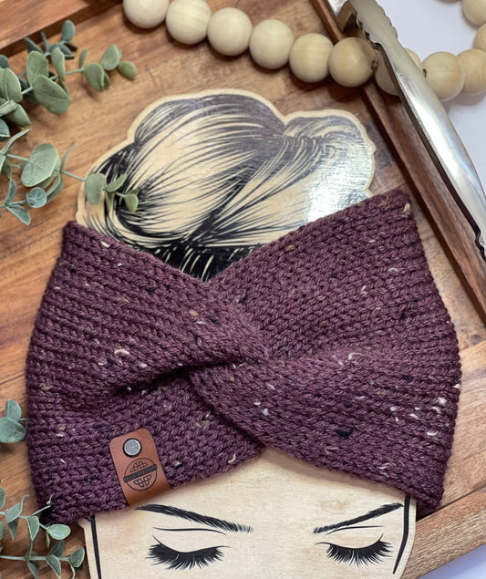 Acrylic Tweed Ear-Warmer