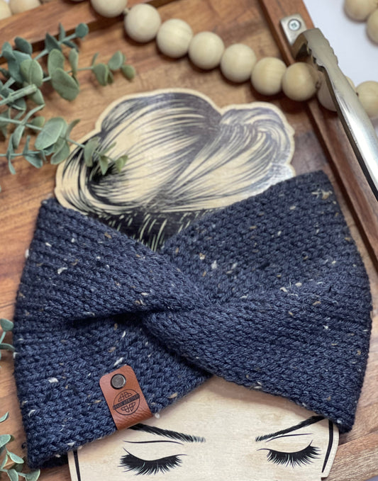 Acrylic Tweed Ear-Warmer