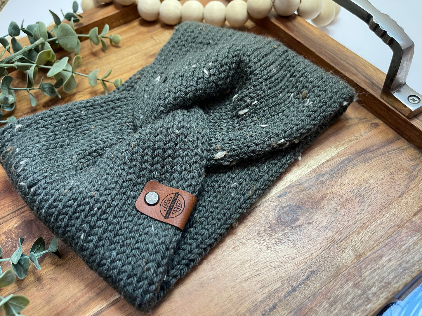 Acrylic Tweed Ear-Warmer